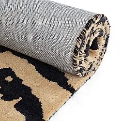 Ryamatta - Zebra Tufted Wool Premium (beige/svart)
