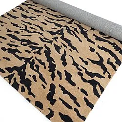 Ryamatta - Zebra Tufted Wool Premium (beige/svart)