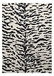 Ryamatta - Zebra Tufted Wool Premium (vit/svart)