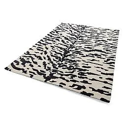 Ryamatta - Zebra Tufted Wool Premium (vit/svart)