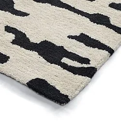 Ryamatta - Zebra Tufted Wool Premium (vit/svart)