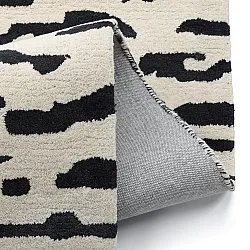 Ryamatta - Zebra Tufted Wool Premium (vit/svart)