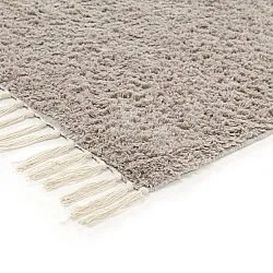 Ryamattor - Amira Natural Cotton Shaggy (taupe/gul)