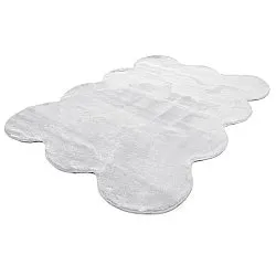 Vågig Ryamatta - Aranga Super Soft Fur (vit)