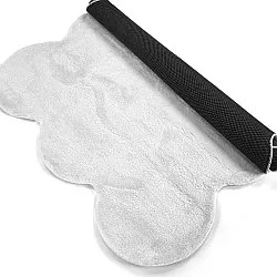 Vågig Ryamatta - Aranga Super Soft Fur (vit)