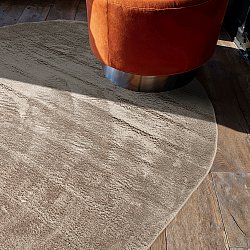 Oval Ryamatta - Aranga Super Soft Fur (brun)