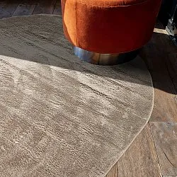 Oval Ryamatta - Aranga Super Soft Fur (brun)