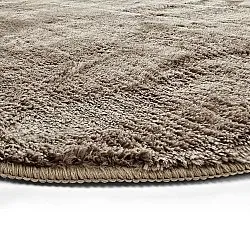 Oval Ryamatta - Aranga Super Soft Fur (brun)