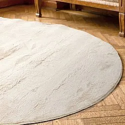 Oval Ryamatta - Aranga Super Soft Fur (beige)