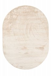 Oval Ryamatta - Aranga Super Soft Fur (beige)