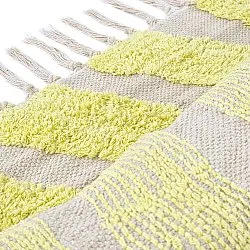 Ryamattor - Callista Natural Cotton Shaggy (gul)