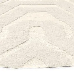 Rund matta - Callista Natural Cotton Shaggy (beige)