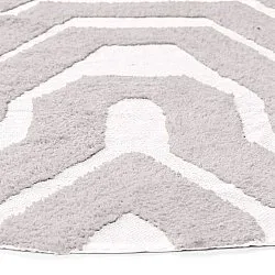 Rund matta - Callista Natural Cotton Shaggy (taupe)