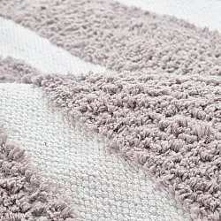 Rund matta - Callista Natural Cotton Shaggy (taupe)