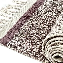 Ryamattor - Celina Natural Cotton Shaggy (beige/brun)