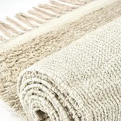 Ryamattor - Celina Natural Cotton Shaggy (offwhite/beige)
