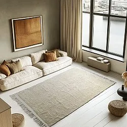 Ryamattor - Celina Natural Cotton Shaggy (offwhite/beige)
