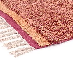 Ryamattor - Celina Natural Cotton Shaggy (röd)