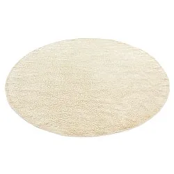 Rund matta - Celina Natural Cotton Shaggy (offwhite/beige)