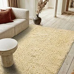 Ryamattor - Combarro Solid Cotton Shaggy (ljusgul)