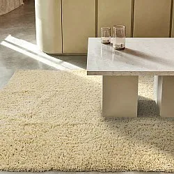 Ryamattor - Combarro Solid Cotton Shaggy (ljusgul)