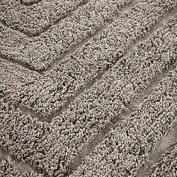 Rund matta - Conara Natural Cotton Shaggy (taupe)