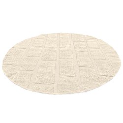 Rund matta - Cyrus Natural Cotton Shaggy (beige)