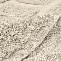 Rund matta - Cyrus Natural Cotton Shaggy (beige)