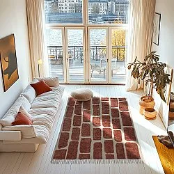 Ryamattor - Cyrus Natural Cotton Shaggy (brun)