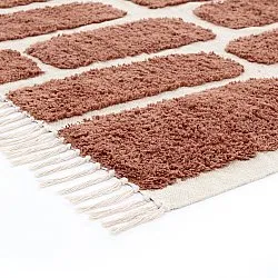 Ryamattor - Cyrus Natural Cotton Shaggy (brun)