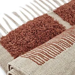 Ryamattor - Cyrus Natural Cotton Shaggy (brun)