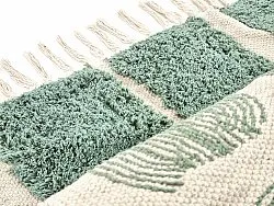 Ryamattor - Cyrus Natural Cotton Shaggy (grön)