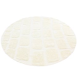 Rund matta - Cyrus Natural Cotton Shaggy (offwhite)