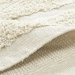 Rund matta - Cyrus Natural Cotton Shaggy (offwhite)