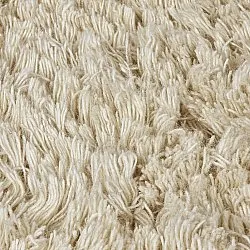 Rund matta - Fassale Hand Woven Wool Shaggy (cream)