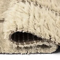 Ryamattor - Kiberg Hand Woven Wool Shaggy (cream)