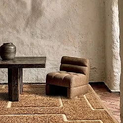 Ryamattor - Kiberg Hand Woven Wool Shaggy (beige)