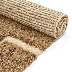Ryamattor - Kiberg Hand Woven Wool Shaggy (beige)