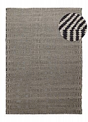 Ullmatta - Larkana (beige/svart)