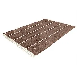 Ryamattor - Leora Natural Cotton Shaggy (brun/lila)