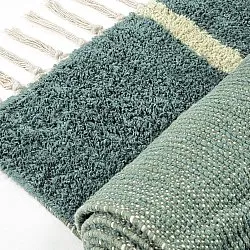 Ryamattor - Leora Natural Cotton Shaggy (grön)
