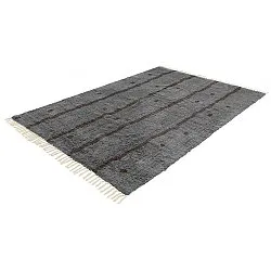 Ryamattor - Leora Natural Cotton Shaggy (svart/brun)