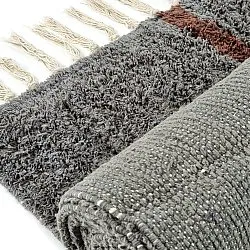 Ryamattor - Leora Natural Cotton Shaggy (svart/brun)