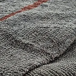 Rund matta - Leora Natural Cotton Shaggy (svart/brun)