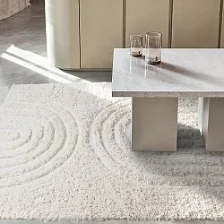 Ryamattor - Lindos Natural Cotton Shaggy (vit)