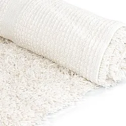 Ryamattor - Lindos Natural Cotton Shaggy (vit)