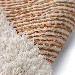 Ryamattor - Kalymnos Natural Cotton Shaggy (offwhite/ockra)