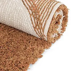 Ryamattor - Kalymnos Natural Cotton Shaggy (offwhite/ockra)