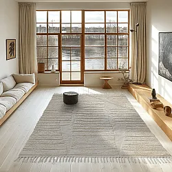 Ryamattor - Rani Natural Cotton Shaggy (offwhite)