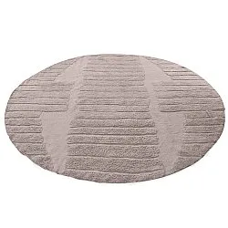 Rund matta - Rani Natural Cotton Shaggy (taupe)